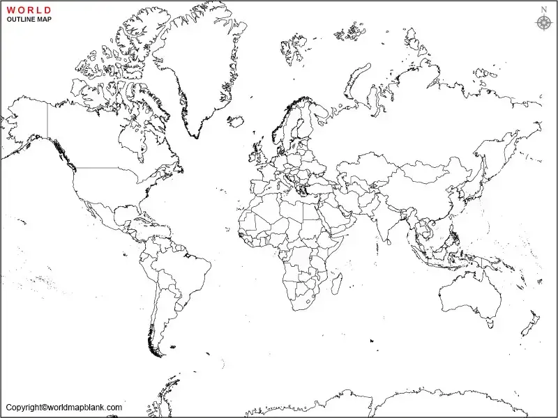 Political World Map Outline