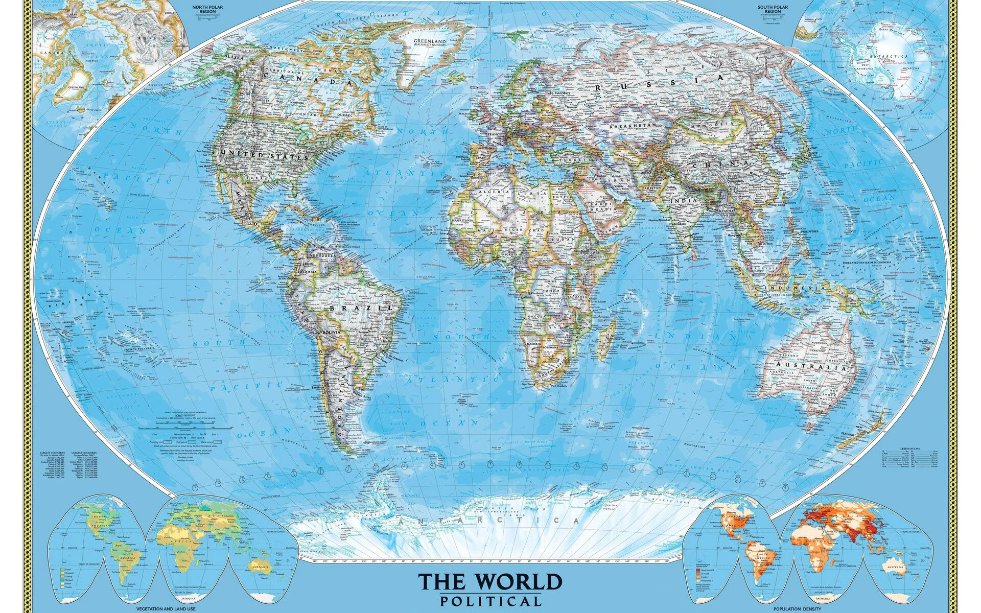 Free Printable World Map Poster for Kids [PDF]