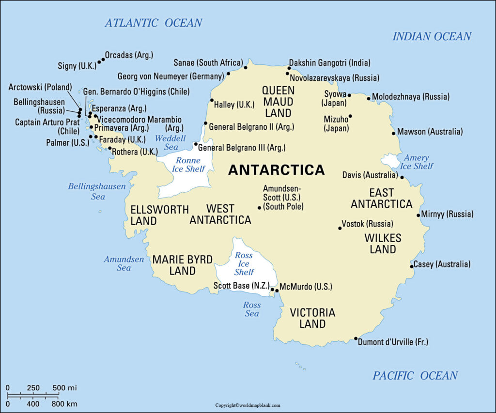 Antarctica On World Map United States Map