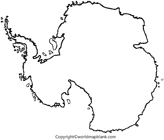 Printable Blank Map Of Antarctica Outline Transparent Map