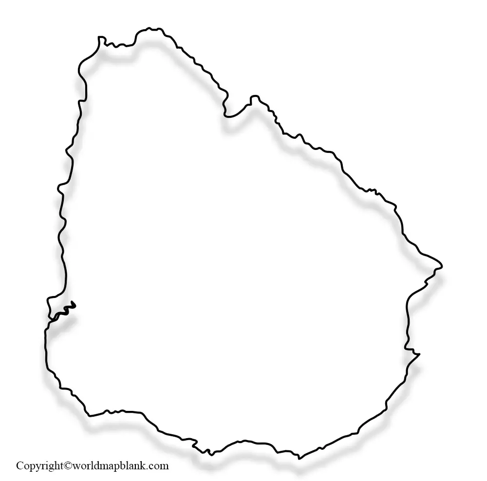 Uruguay Map Blank Worksheet