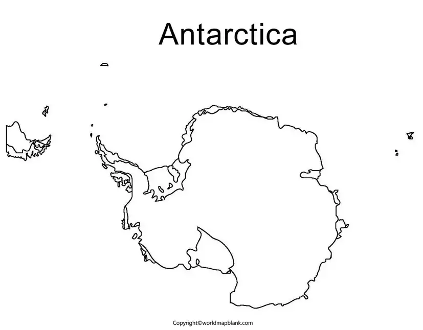 Printable Map of Antarctica