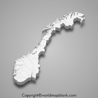 Printable Map of Norway