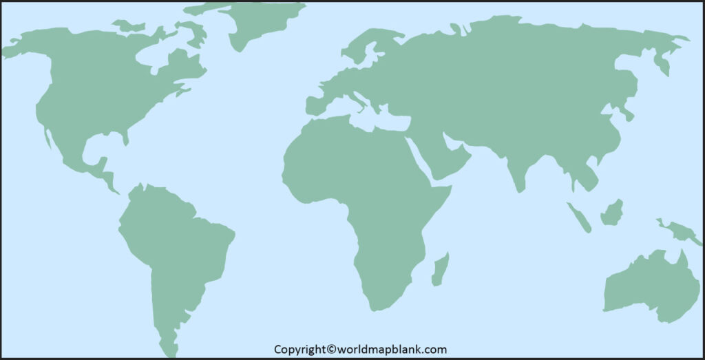 Mapa mundial bicolor para imprimir