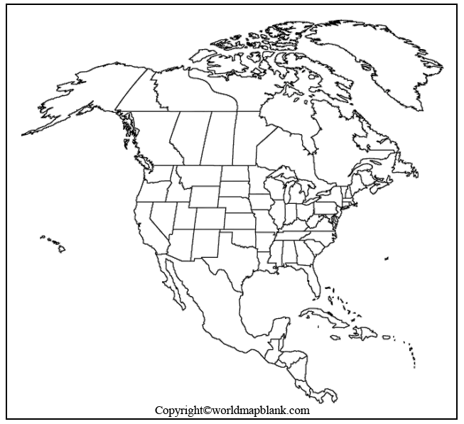 Transparent PNG North America Map
