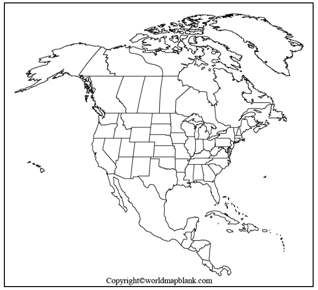 Transparent PNG North America Map