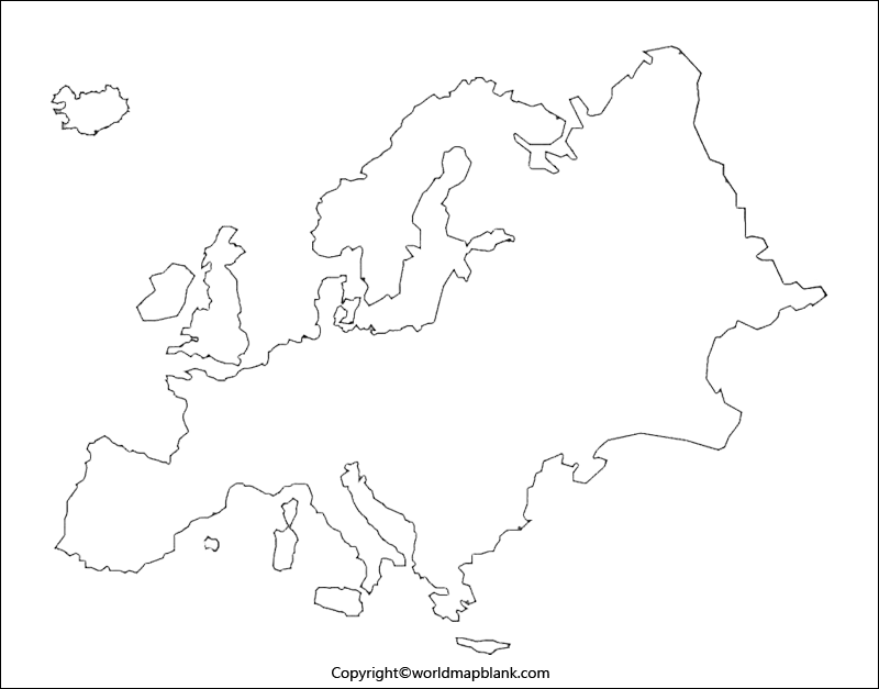 ​mapa Esboço Da Europa