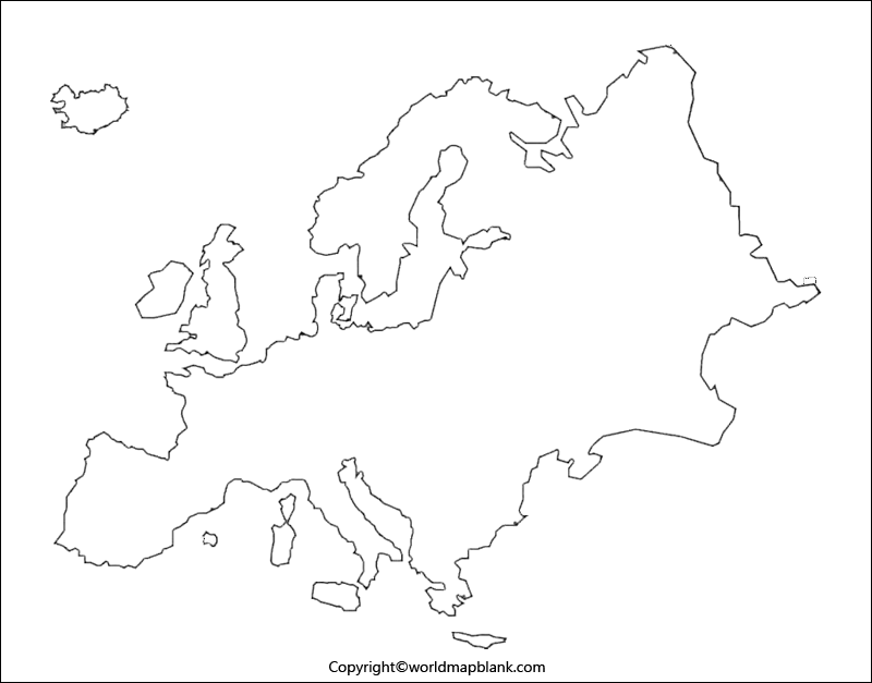 Outline Map of Europe