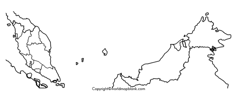 Transparent PNG Malaysia Map