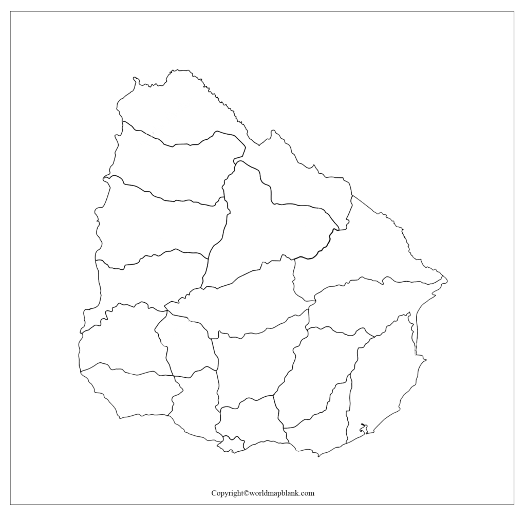 Transparent Png Blank Map of Uruguay