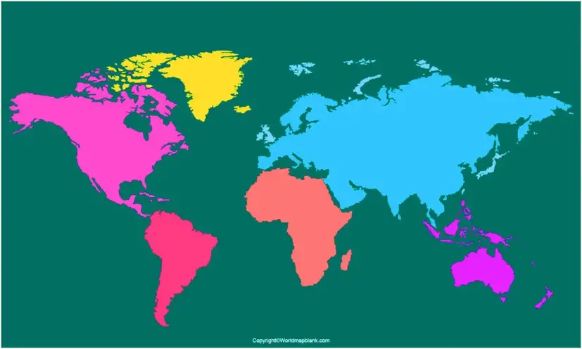 Geographical Map of World
