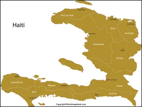Labeled Map of Haiti