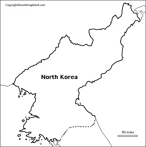 Printable Map of North Korea