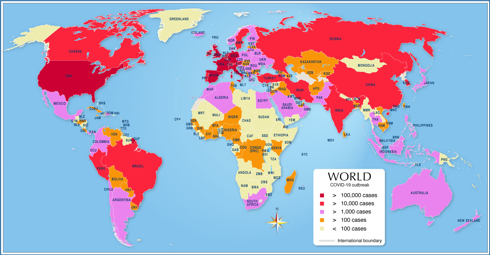 World Coronavirus Map