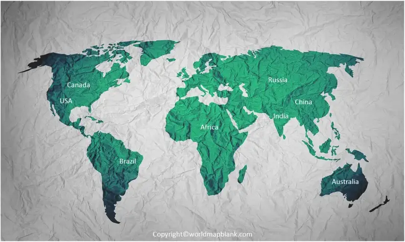Printable World Map Wallpaper
