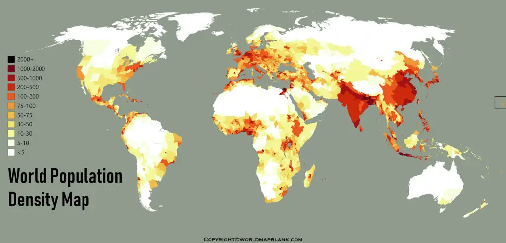 World Map with Population