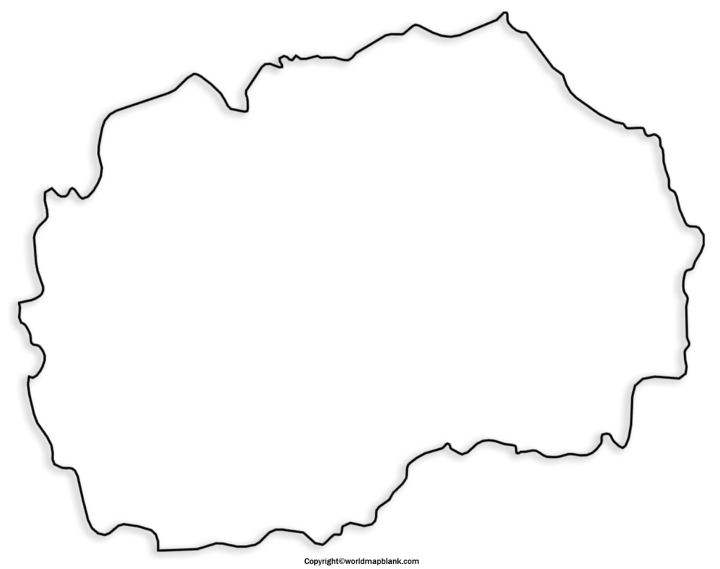 Transparent PNG North Macedonia Map