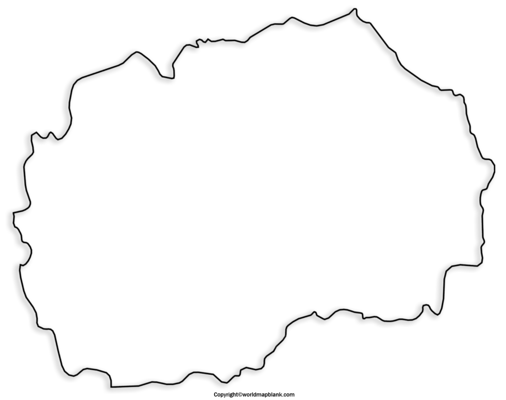 Transparent Png North Macedonia Map