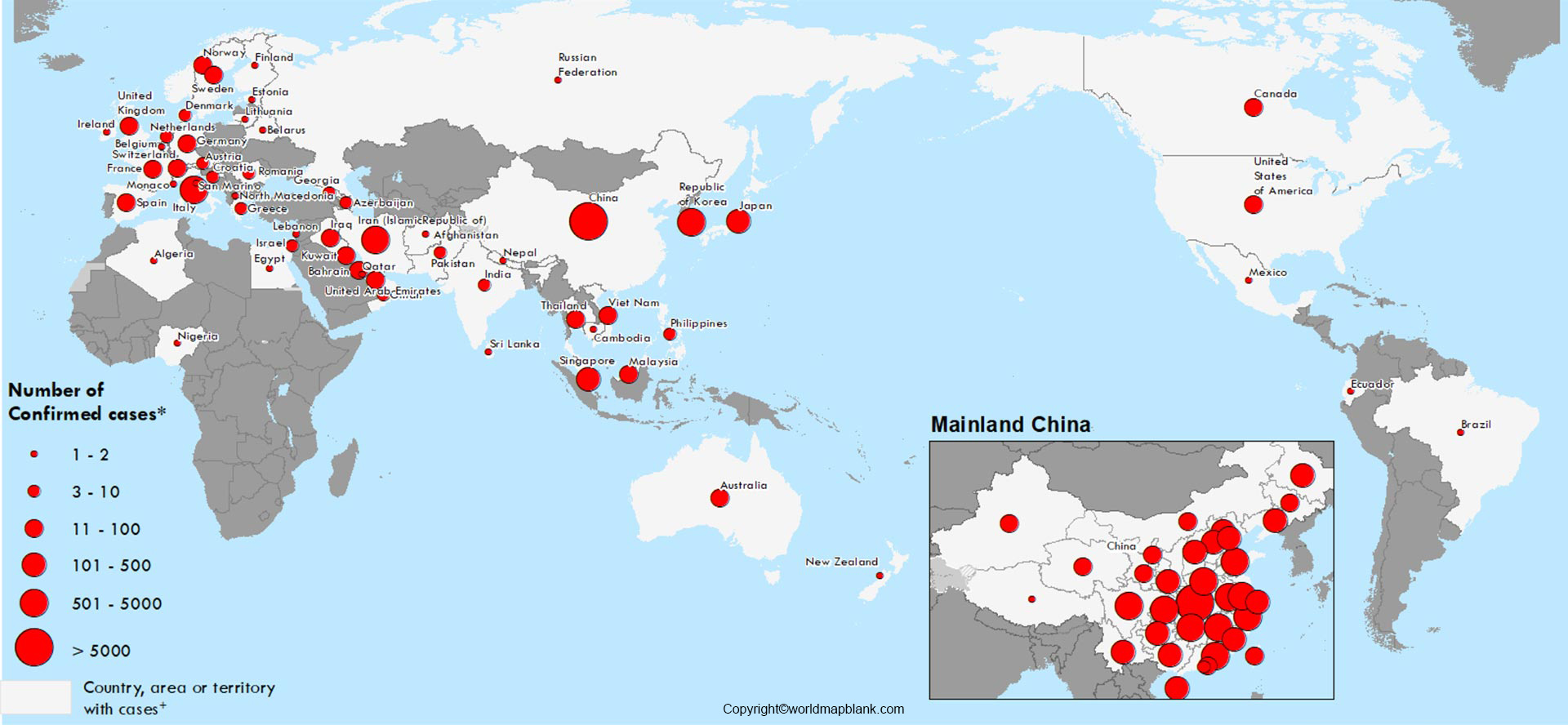 Printable World Coronavirus Map