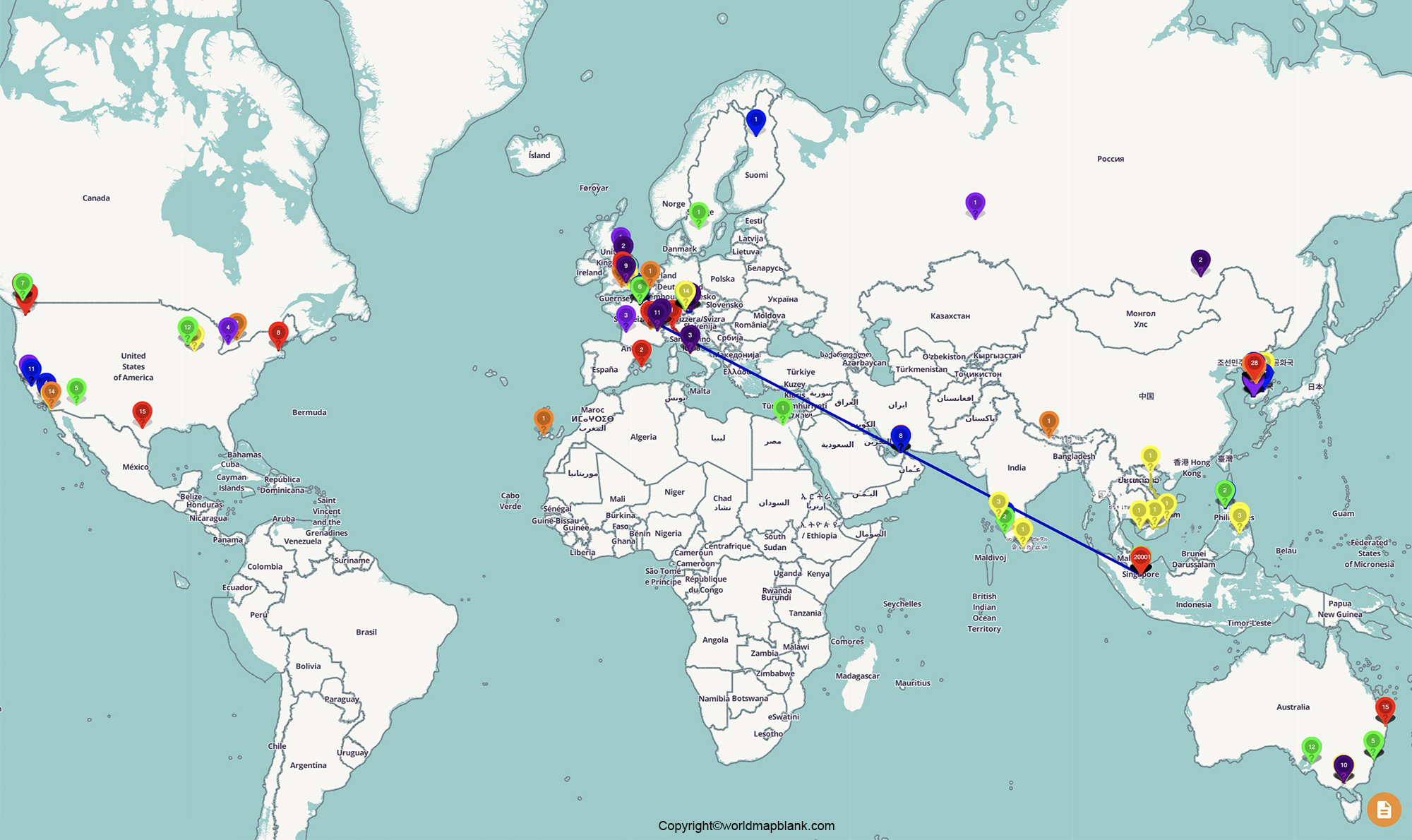 World Map Coronavirus Cases