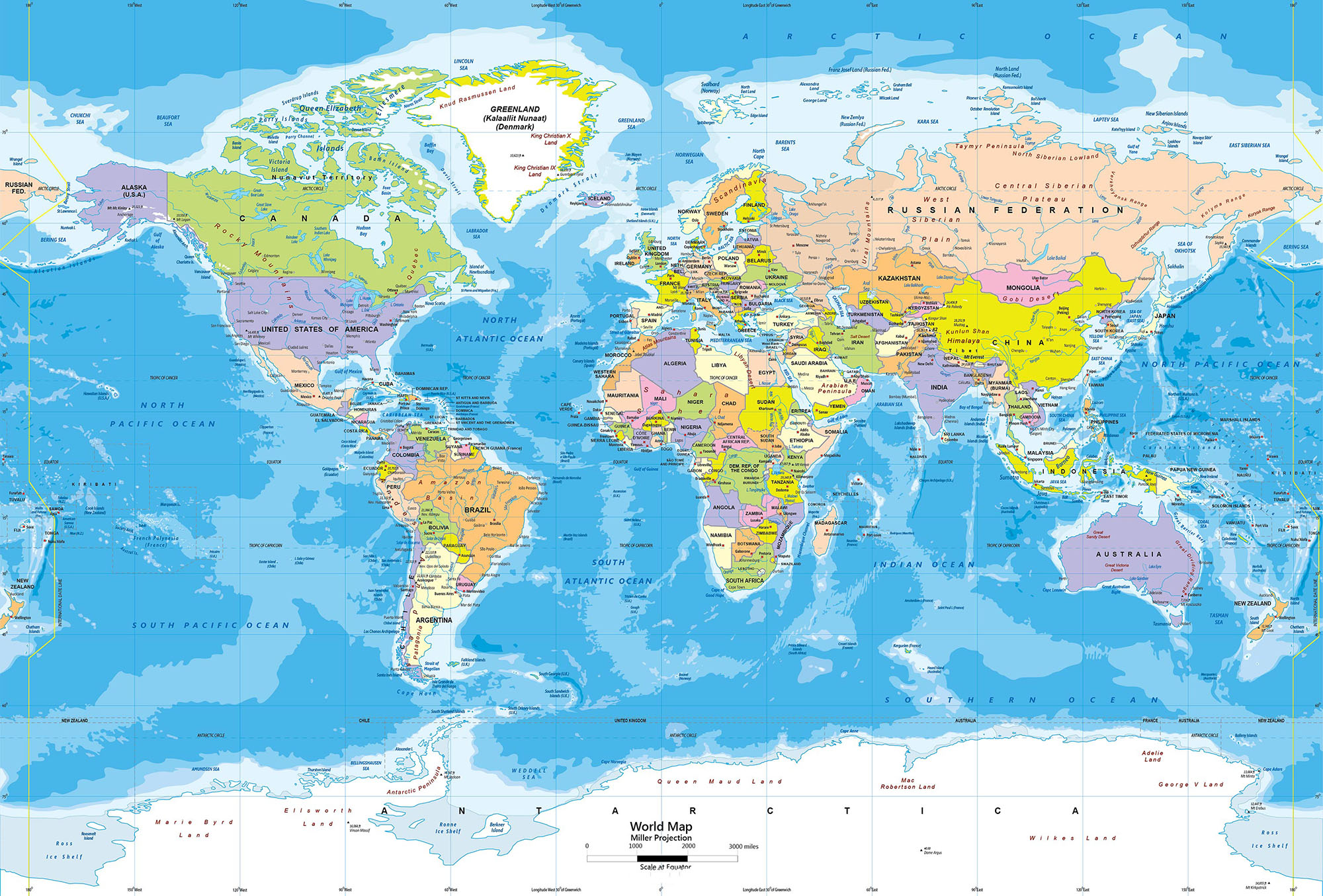 Printable World Map Wallpaper For Kids