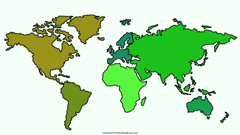 Clipart of World Map
