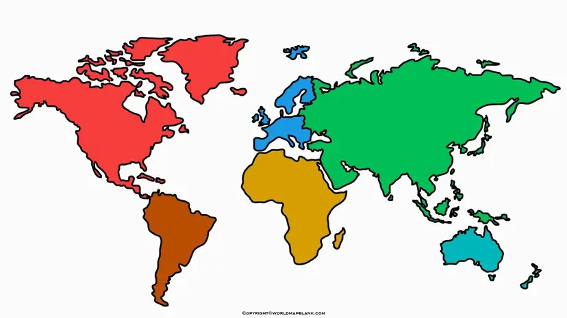 Map of World Clipart