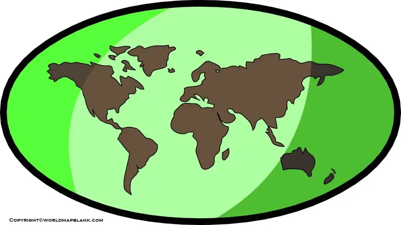 Printable World Map Clipart