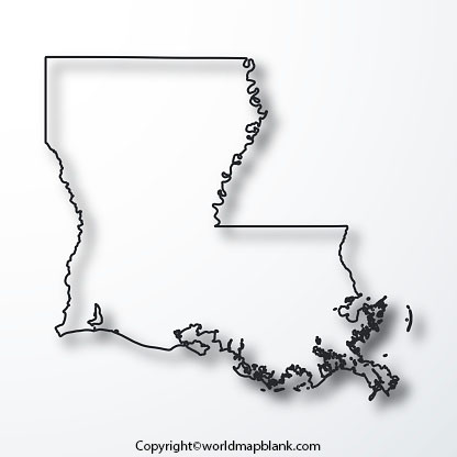 Louisiana Map Worksheets for Practice