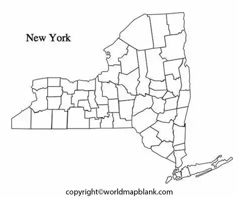 New York Map worksheet