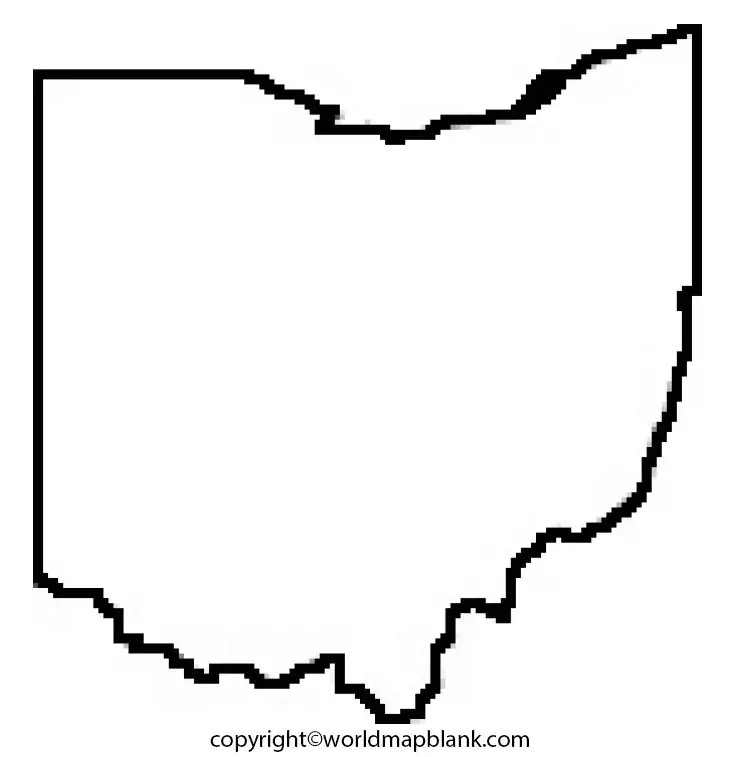 Blank Ohio Map worksheet