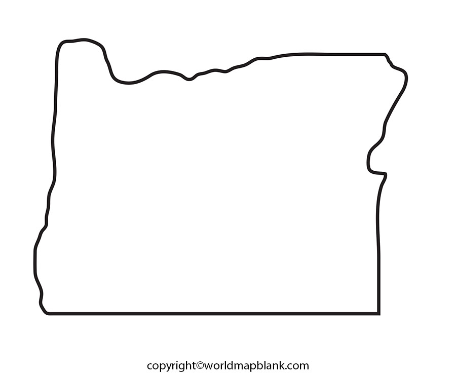 Blank Oregon Map worksheet