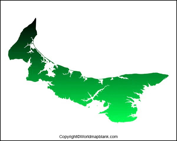 Blank Map of Prince Edward Island