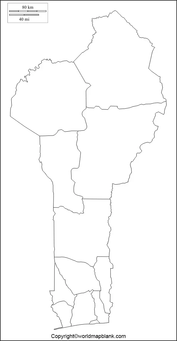 Transparent PNG Benin Map