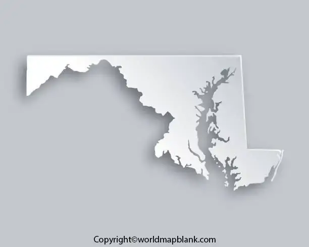 Printable Map of Maryland