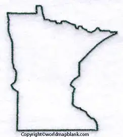 Printable Map of Minnesota