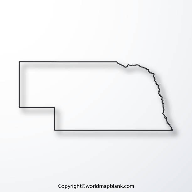 Transparent Png Blank Map of Nebraska