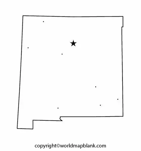 Printable Map of New Mexico