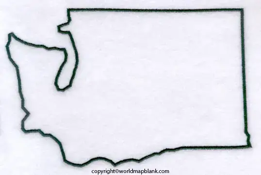 Printable Map of Washington