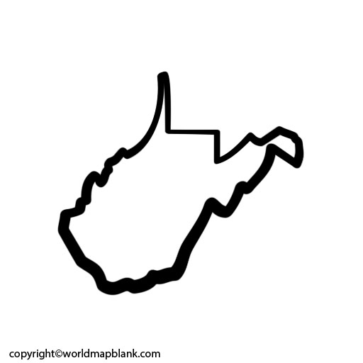 Printable Map of West Virginia