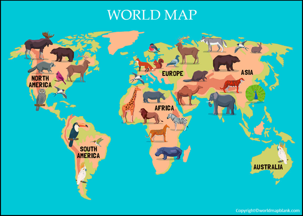 World Map for Kids