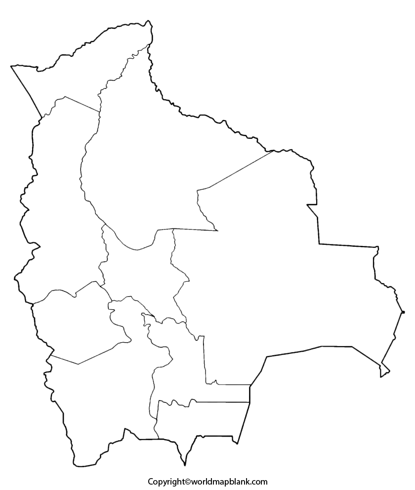Transparent PNG Bolivia Map