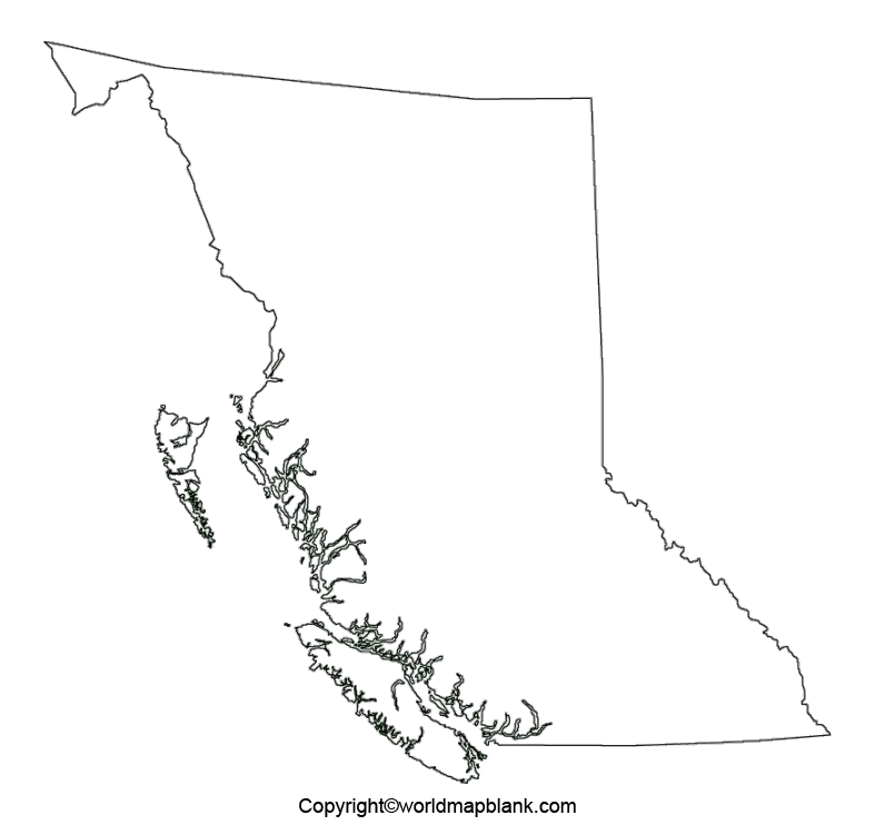 Transparent PNG British Columbia Map