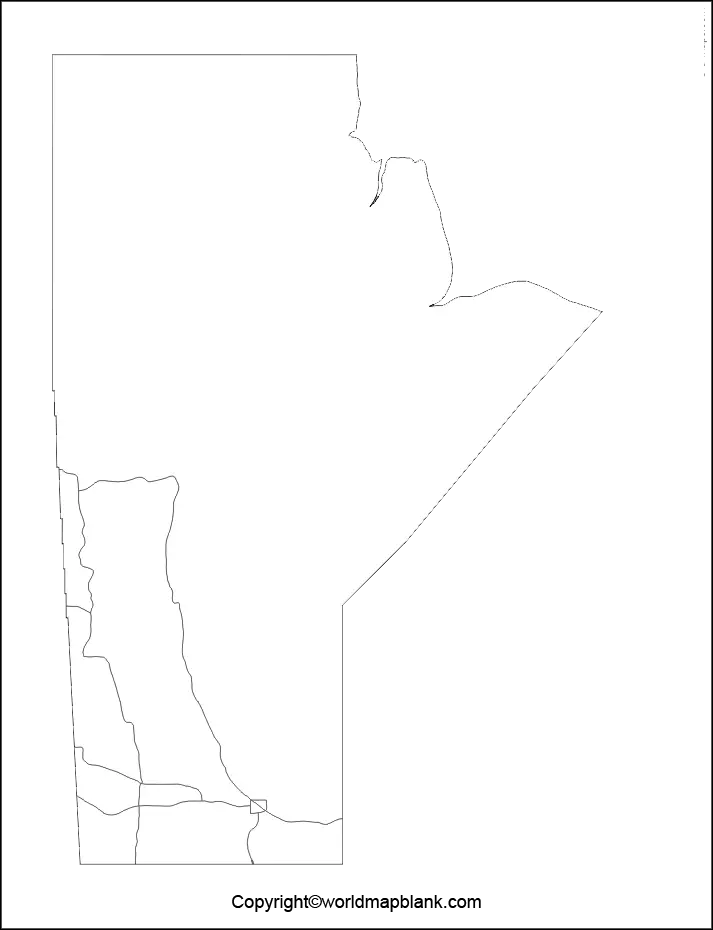 Transparent PNG Manitoba Map