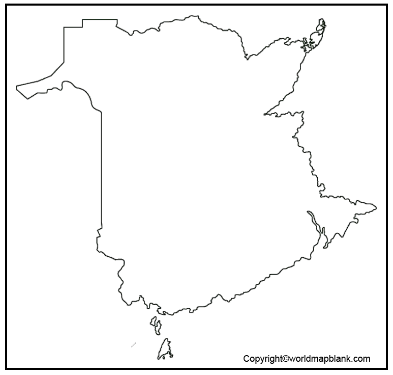 Transparent PNG New Brunswick Map