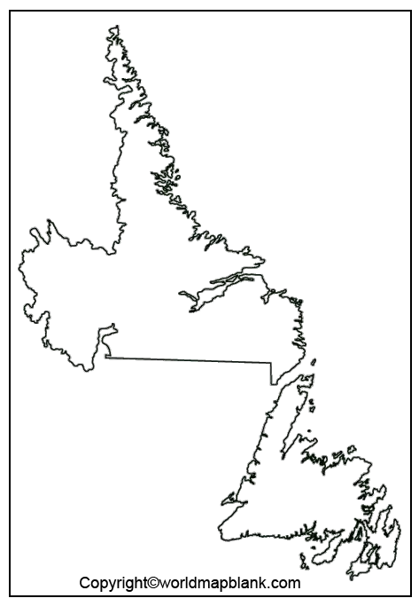 Transparent PNG Newfoundland and Labrador Map