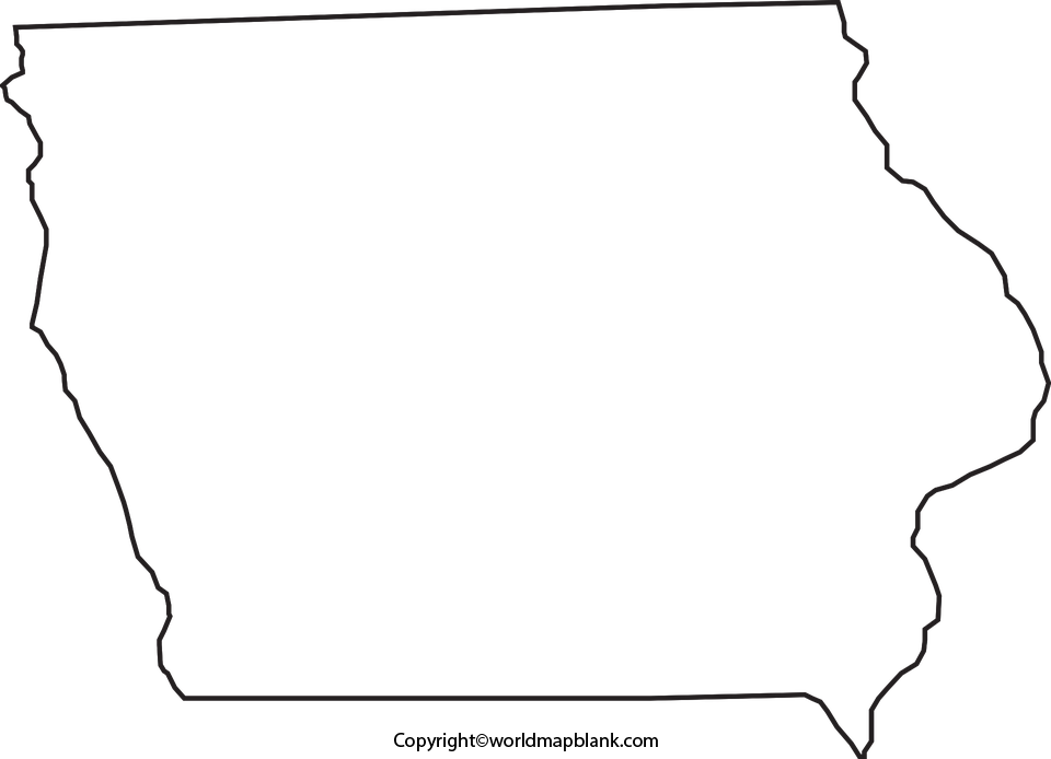 Transparent Png Iowa Map