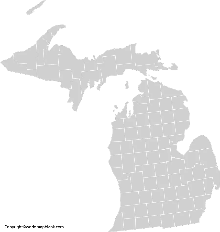Transparent Png Michigan Map