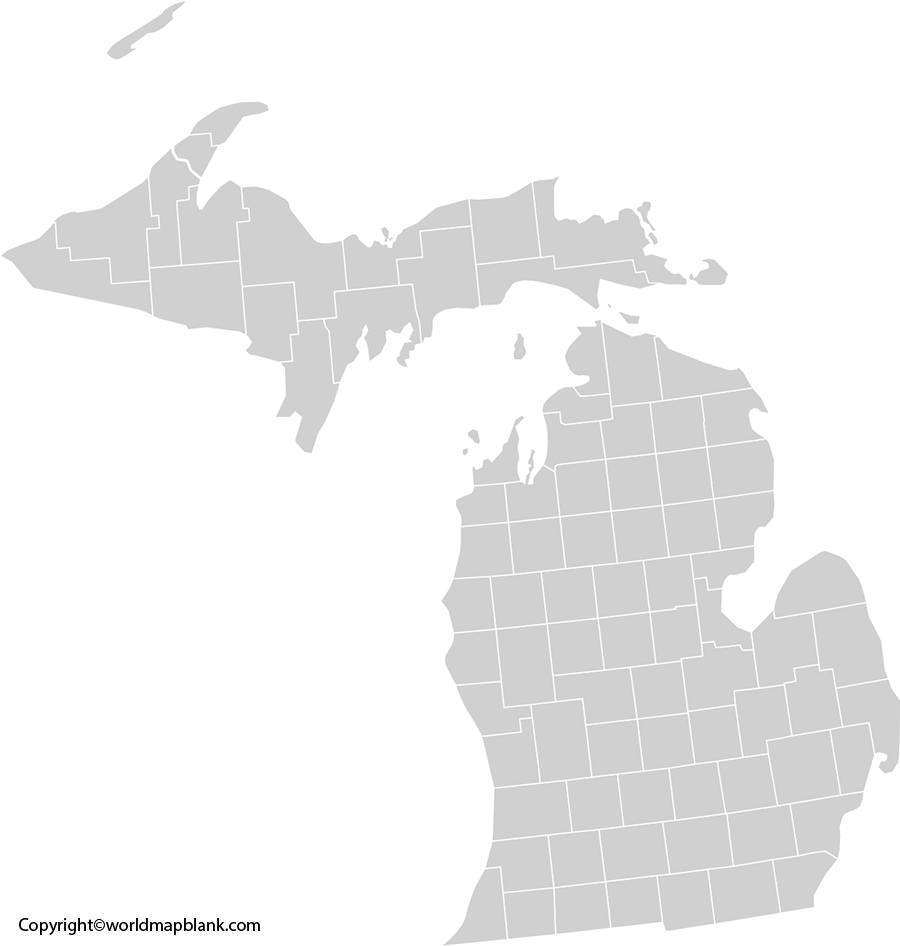 Transparent Png Michigan Map