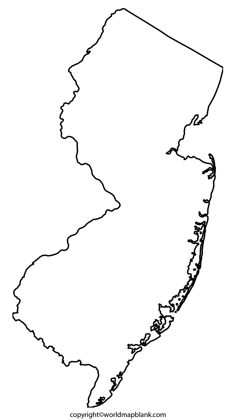 Printable Blank Map Of New Jersey Outline Transparent Map Printable Blank Map Of New Jersey Outline Transparent Map